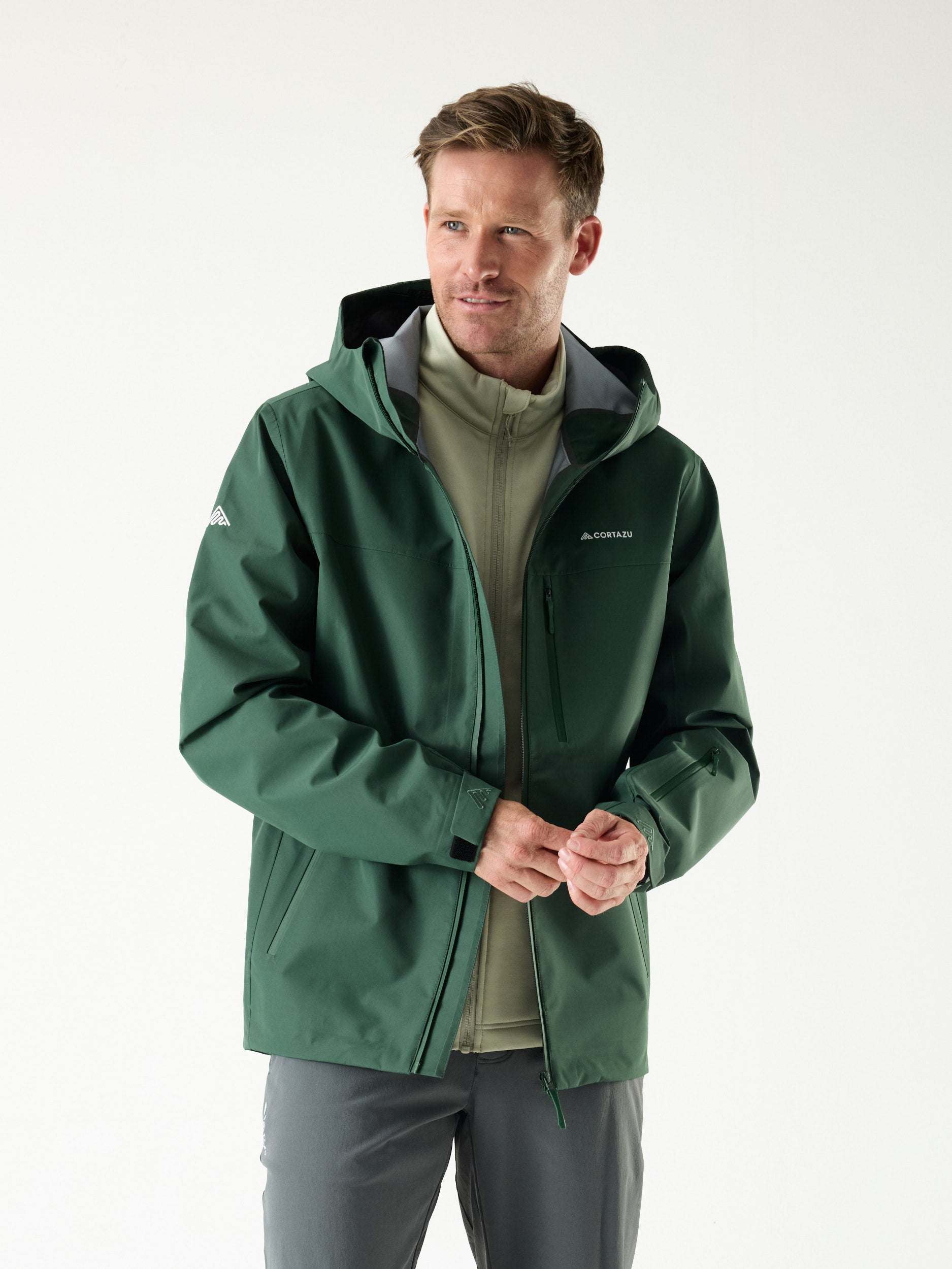 Video laden: AW Hardshell Jacket 10M Donkergroen | Heren