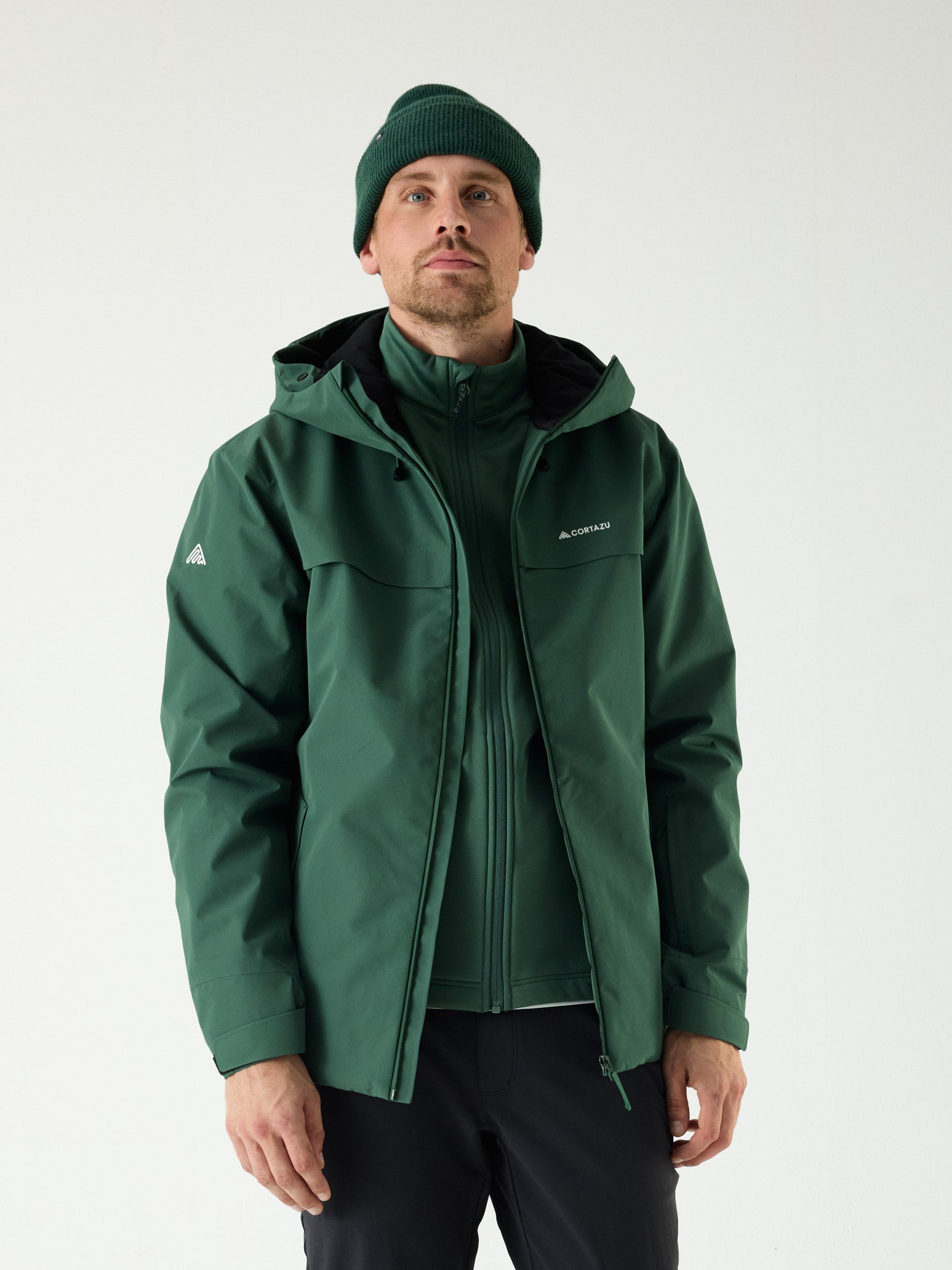 Video laden: Delta INS Hardshell Jacket 10M Donkergroen | Heren