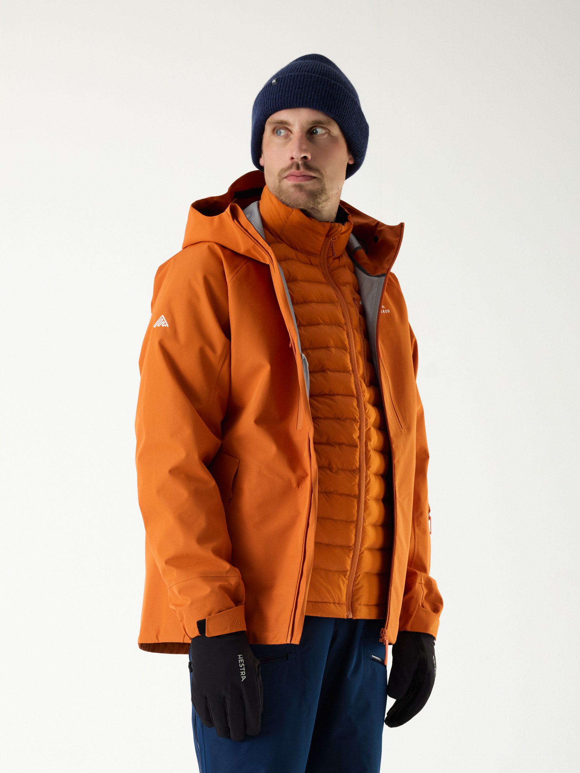 Load video: Mountain Hardshell Jacket 10M Burned Orange | Men