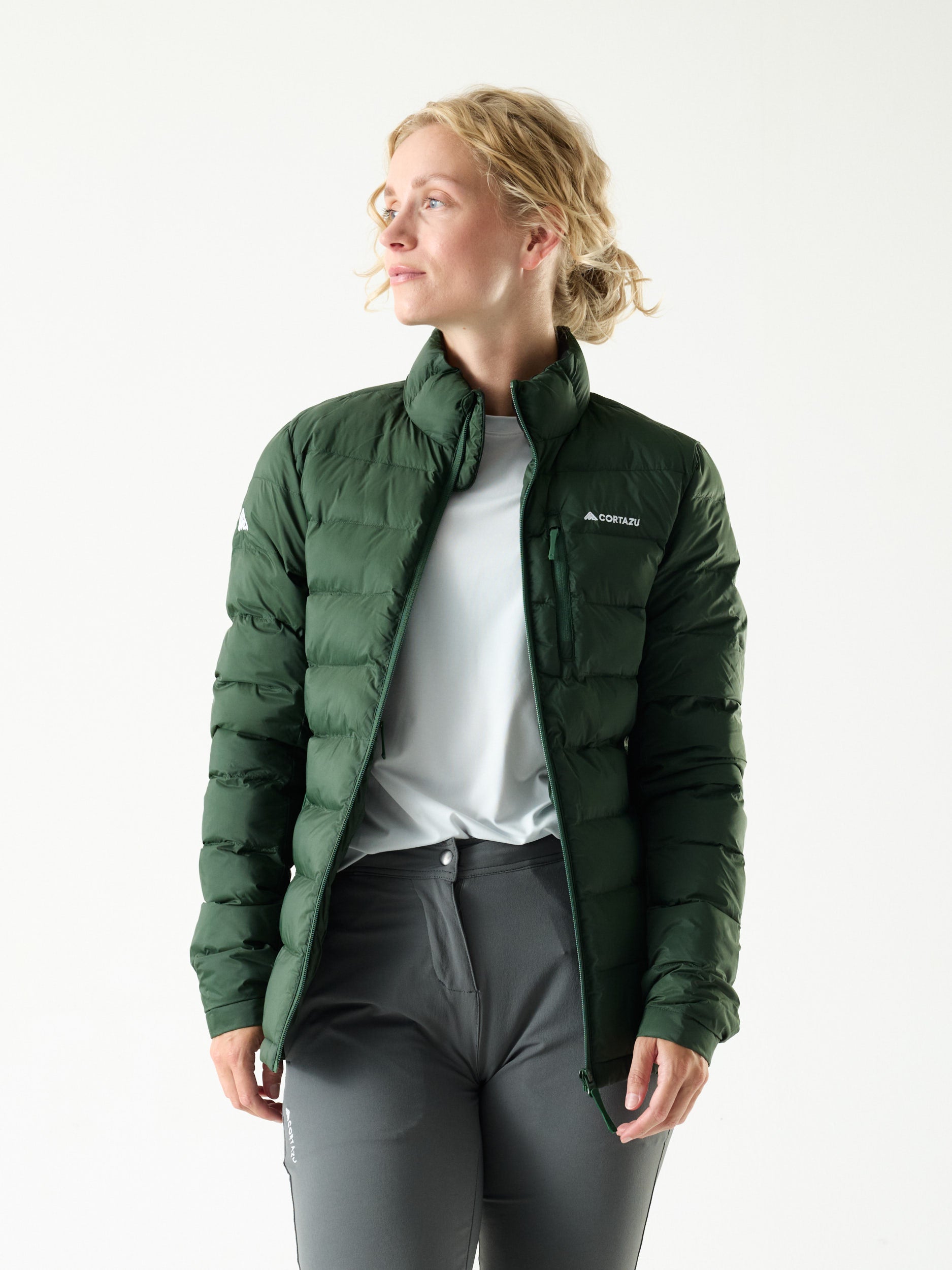 Load video: Mountain INS Jacket 10M Dark Green | Women