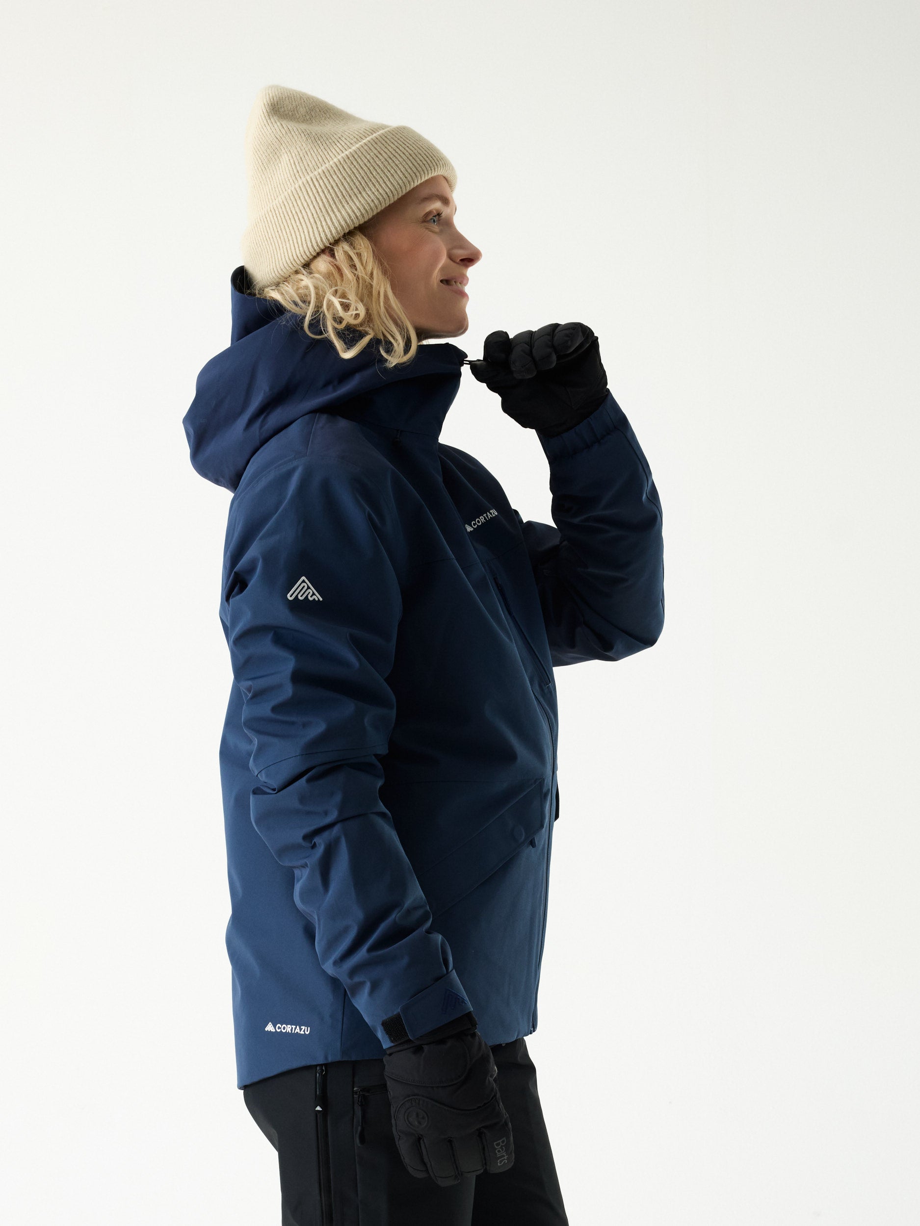 Load video: Nunatak INS Ski Jacket 10M Dark Blue | Women