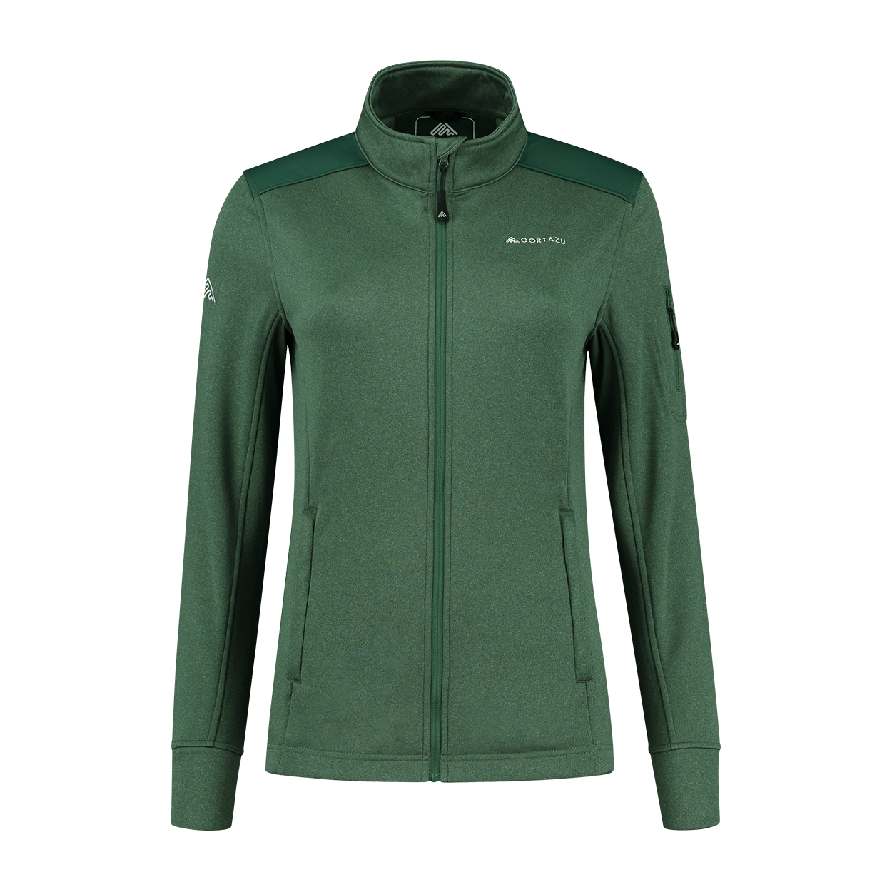 Hybrid Fleece jacket Dark Green | Women