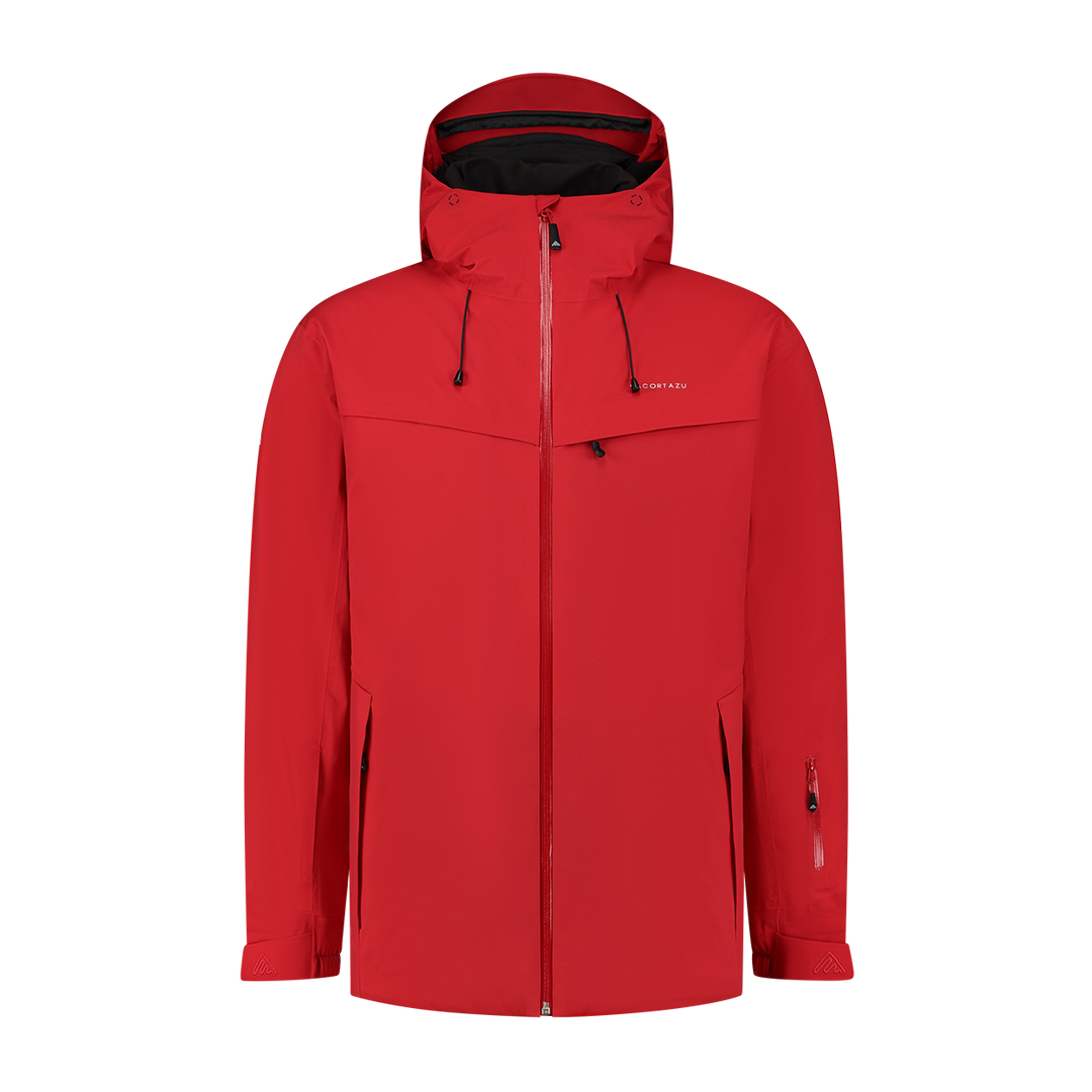 Insulated Hard Shell Jacket Chili Red Men Cortazu