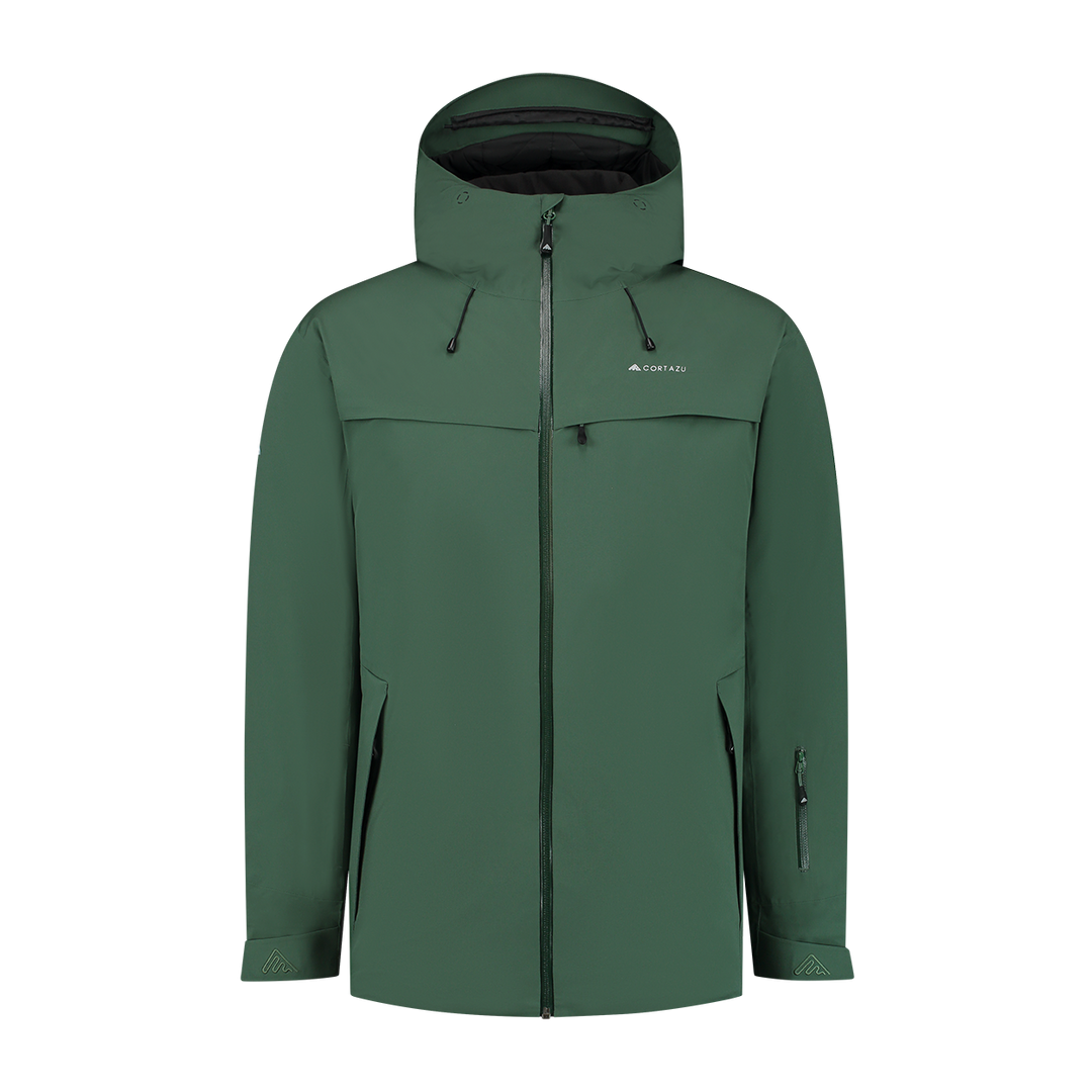 Insulated Hard Shell Jacket Dark Green Men Cortazu