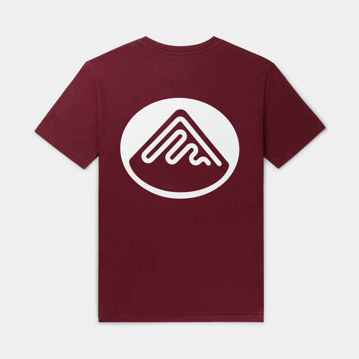 T-shirt Mountain - Regular fit | Burgundy