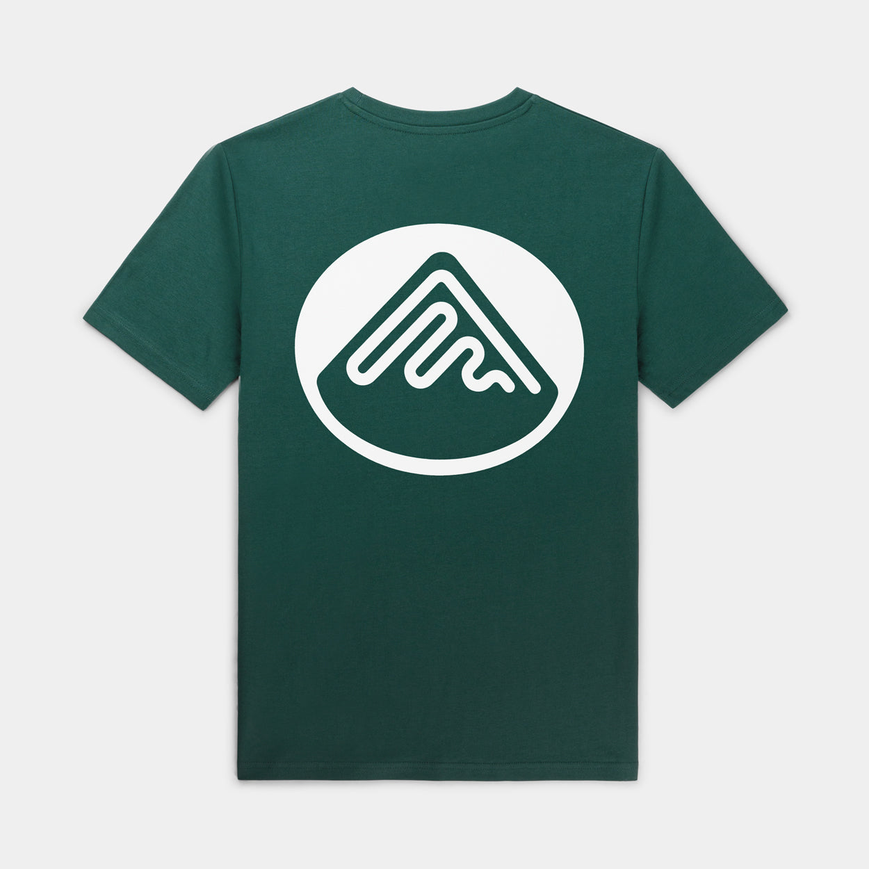 T-shirt Mountain - Regular fit | Glazed green